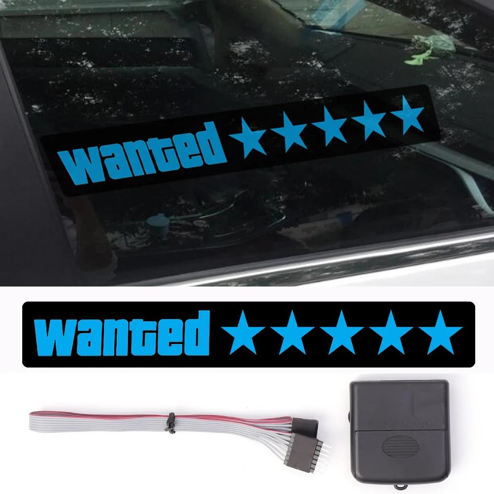 Электрический светодиодный стикер для автомобиля «Требуется пятиконечная звезда» El Cold Light Car Sticker Auto Moto Led Light-Emitting Signs Car Decals