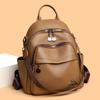 Backpack Women's Soft Leather Small Backpack Fashion Casual All-in-one Large Capacity Multi-layer Hand Bill Shoulder Crossbody Bag