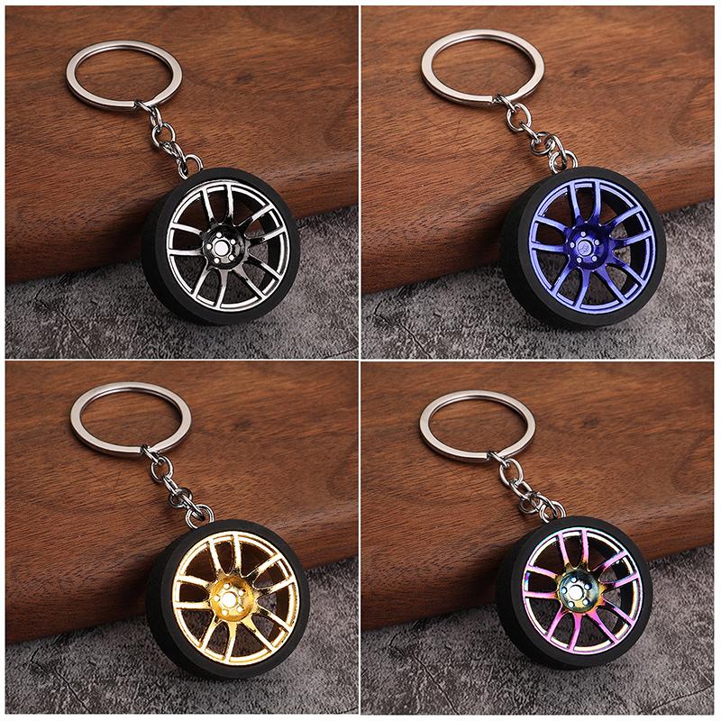 Креативный брелок для ключей, высококачественный, прочный, персонализированный, модифицированный автомобильный брелок для ключей в виде колеса, шины, металлический брелок для ключей в виде сумки с подвеской