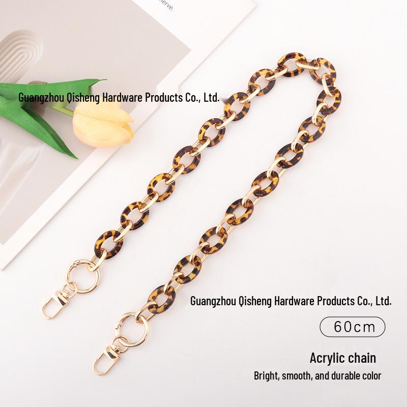 Многофункциональная акриловая цепь: Ремешок для сумки, держатель для очков, цепочка для чехла для телефона, аксессуар из бисера своими руками