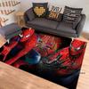 3D-Printed Cartoon Spider-Man Rug — Ideal for Home Decor (Bedroom, Living Room, etc.); Fluffy Square Carpet, Soft Area Rug, and