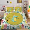 3D Cartoon Animal Bedding Set with High-definition Digital Printed Duvet and Pillowcase 2/3 Pieces Suitable for Children's Room and Home Decoration