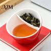 Residue Free Tea Brewing Cup Ceramics Tilting Teacup with Infuser, Integrated Strainer Portable Cup, Filter 350ml Capacity, Water Separation