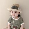 Mesh Kids Bucket Hats Quick Drying Children Fisherman Hat New Drawstring Basin Cap  Outdoor