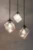 Interform Quadrato Pendant Light LT-2654FR, Incandescent Bulb, Frosted Glass, Multiple Hanging, Antique Style