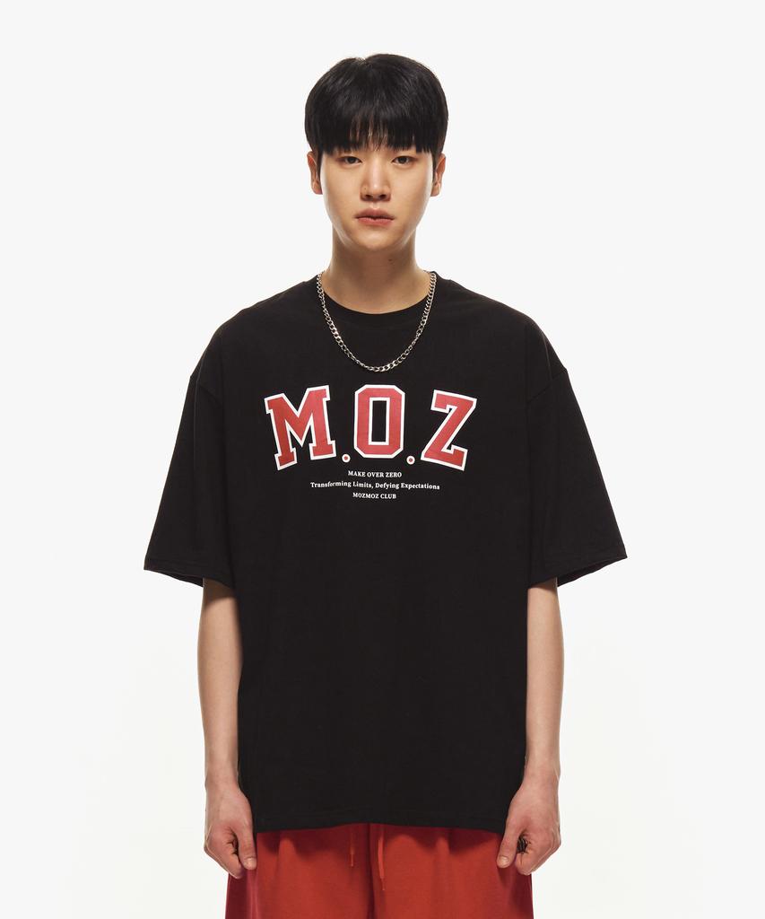 MOZMOZ Moz Oversized Short Sleeve T-Shirt Black