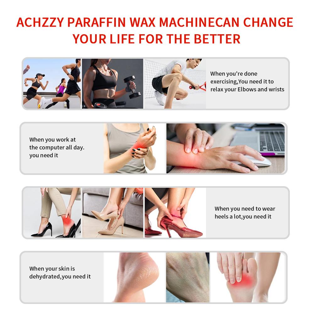 Премиальный парафиновый воск для рук и ног – Увлажнение спа-уровня, Облегчение боли при сухой коже, трещинах пяток, артрите и уходе за суставами (200г, 100% Натуральный)