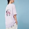 Puma X Skullpanda дышащая удобная мягкая футболка с круглым вырезом и коротким рукавом с принтом унисекс топы светло-фиолетового цвета 534702-17