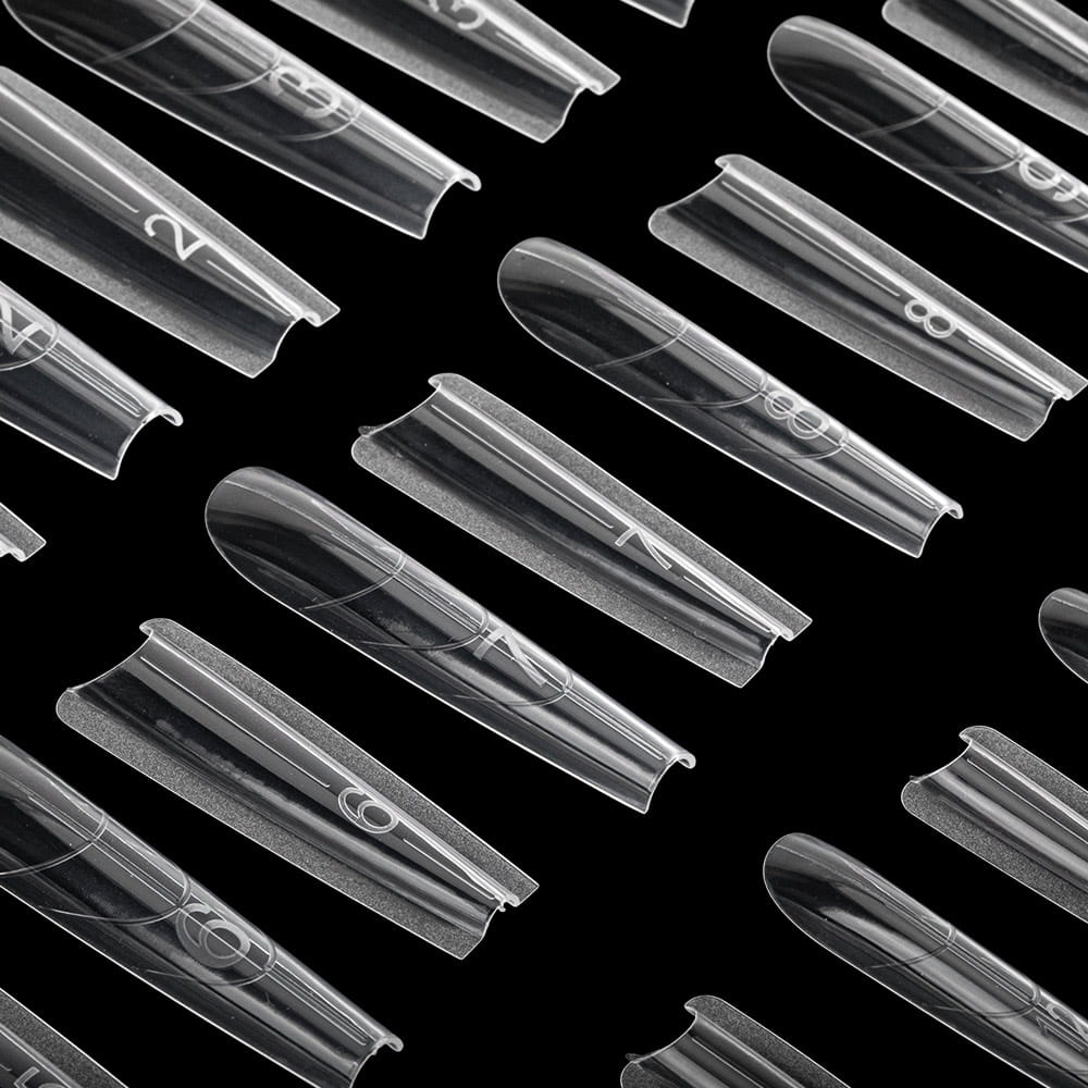 Sandwich dual forms for building nails Sandwich dual forms coffin W555 Molly Nails 240 pcs