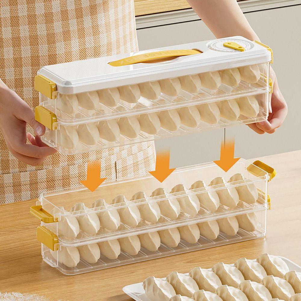 Контейнер для хранения пельменей 'Keep Fresh' 3 слоя, контейнер для еды, портативный контейнер для спагетти для кухни