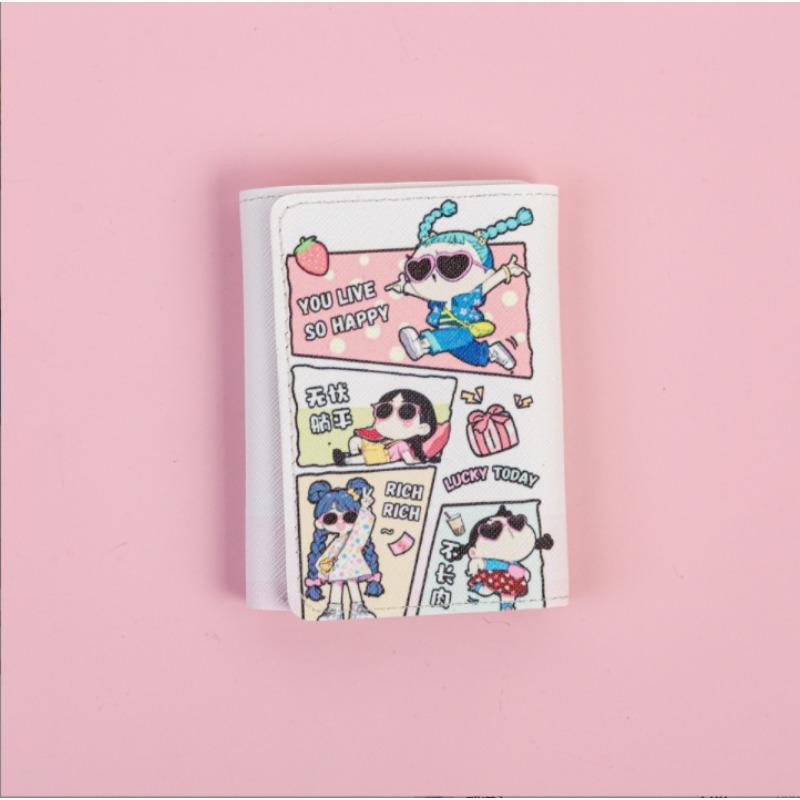 The New Cute Card Bag Is Small, Multi-card, Large-capacity Animation, Student Children's Change Bag, Cartoon Wallet.