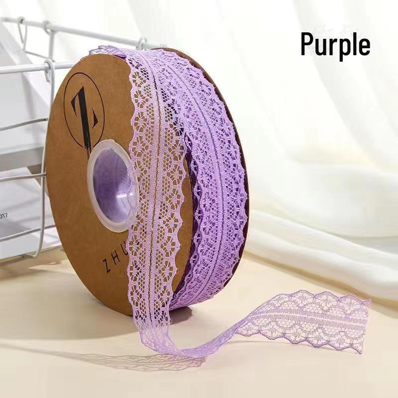 Лента из кружева ручной работы с узорами в виде бабочек и цветов, 50 ярдов — идеально подходит для самостоятельного изготовления и праздничной упаковки