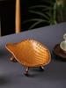 Chinese Bamboo Woven Turtle Shell Fruit Basket, Desktop Storage Ornaments, Ornaments, Nuts, Snacks