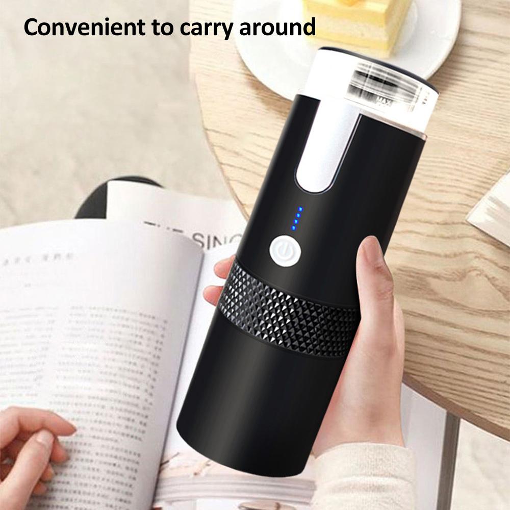 Portable Coffee Maker, 170mL Wireless Electric Espresso Machine Mini Rechargeable Capsule Coffee