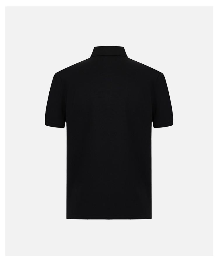 [Logo printed collar not easy to curl] Spring and summer men's versatile casual polo shirt short sleeved