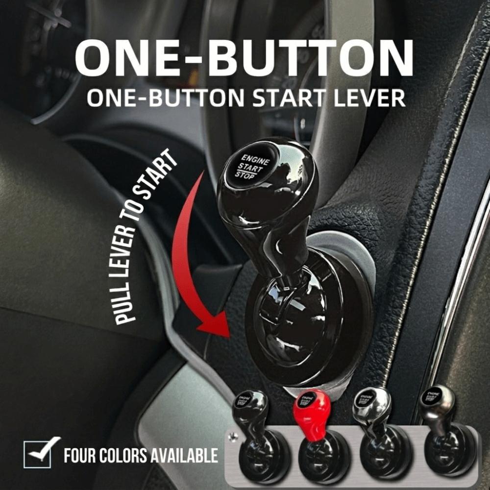Cue Stick Shape Car Starter Lever All Metal Car Keyless Start Sticker  Vehicle Start Button