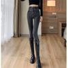 Winter Korean Fashion Skinny Stretch Velvet Thicking Warm Casual Jeans Female High Waist Slim Denim Pencil Pant Streetwear Women