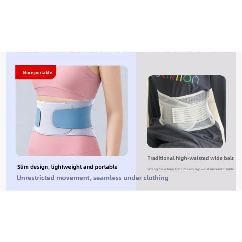 Exercise and Fitness Waist Support Belt - Specially Designed for Lumbar Protection. Suitable for Long Sitting. Lightweight and Thin Waist Support.