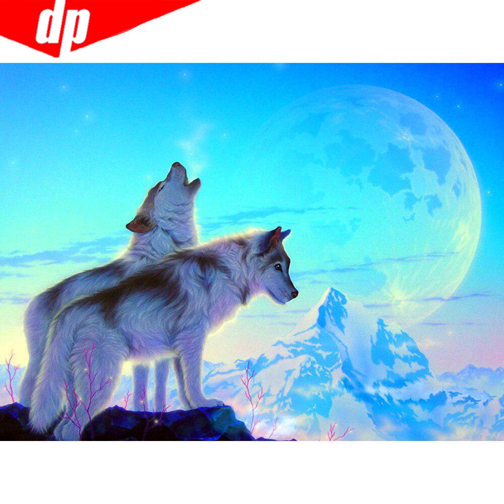 5D Алмазная картина животное волк полная круглая вышивка распродажа картина горный хрусталь алмаз
