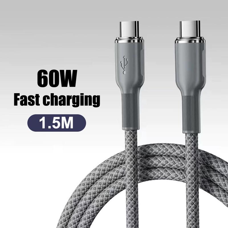 Кабель USB на Type-C Линия синхронизации данных Быстрая зарядка Для телефона Huawei Android Плетеный кабель-зарядное устройство