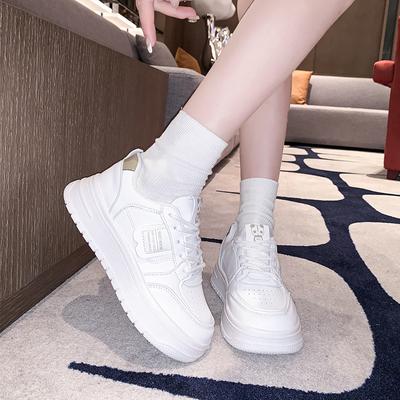 Новые белые туфли на платформе, женские весенние и осенние повседневные кроссовки на платформе, универсальные кроссовки, женская мода Ins