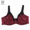 Кружевной бюстгальтер и трусики с цветочным принтом, комплект женского сексуального нижнего белья, комплект с бюстгальтером, нижнее белье, комплект женского нижнего белья 85-110D, чашка XL-6XL