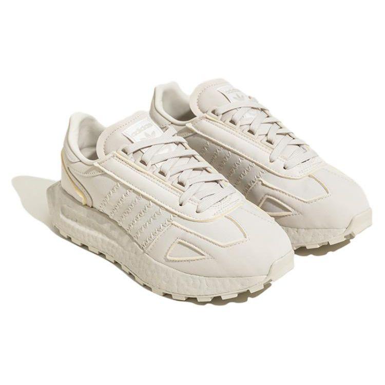 adidas Originals Retropy E5 Шнуровка Нескользящие Прочные Легкие Низкие Повседневные Кроссовки Женские Серый Желтый IF0423