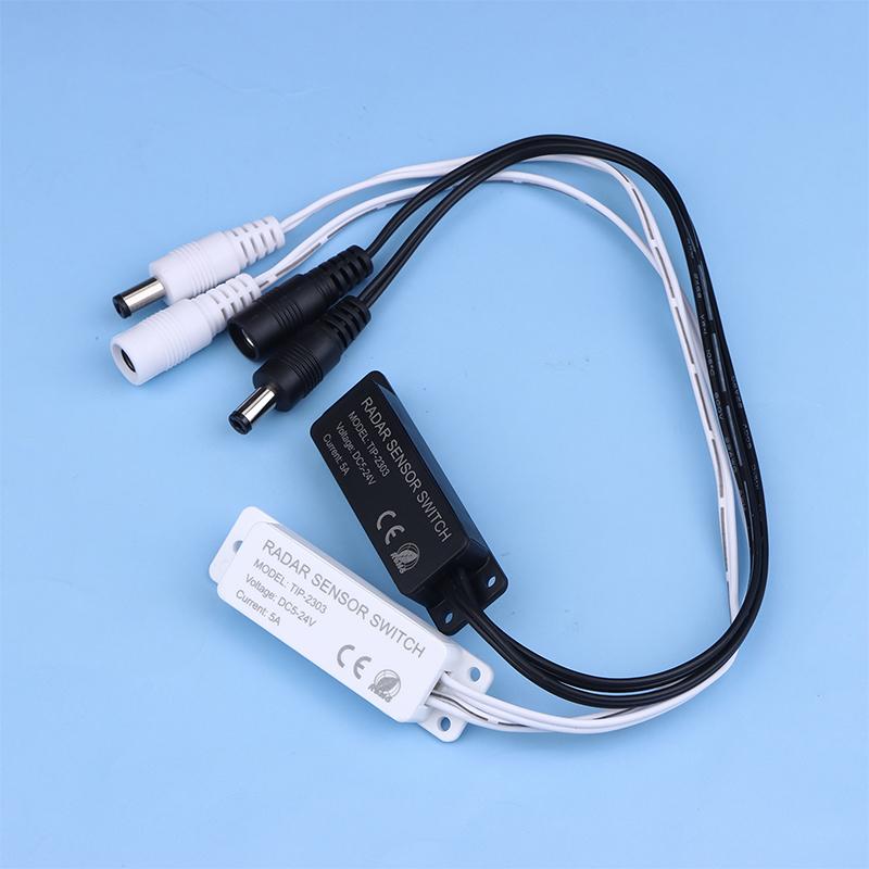 DC 5-24V 5.8G Микроволновый радарный датчик Переключатель Контроллер Индукционный переключатель на присутствие человека Для светодиодной монохромной ленты с ШИМ
