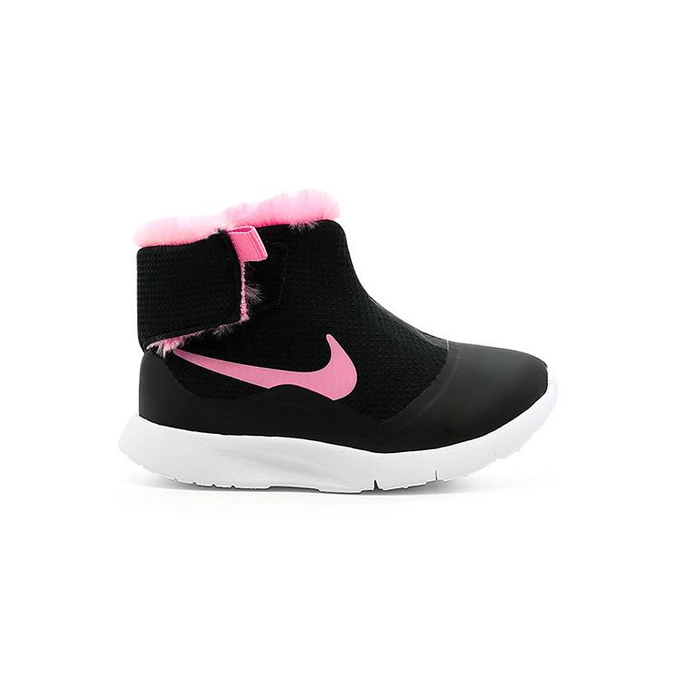 Nike Детские Высокие Скользкие Амортизирующие Износостойкие Термостойкие Высокие Спортивные Повседневные Ботинки Черно-Розовые 922870-009