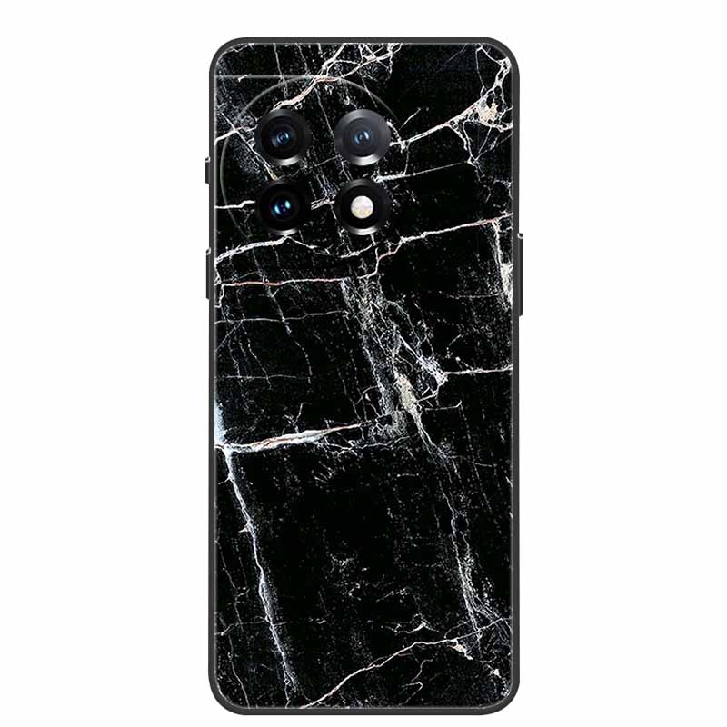 Чехол для One Plus 11 Мраморная текстура гранита Каменные текстуры Чехлы для телефона для Oneplus 11R Ударопрочный Мягкий чехол для Oneplus11 5G Силиконовый