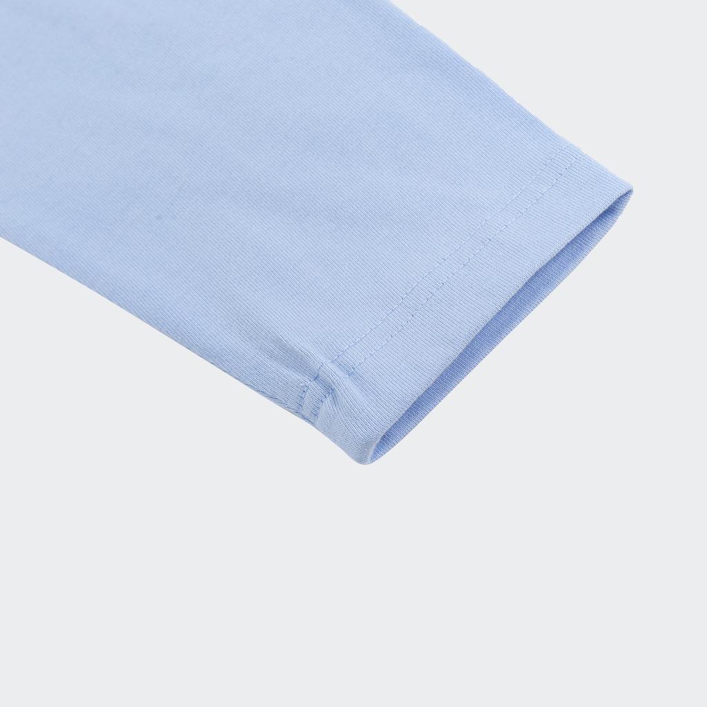 Adidas Оригинальная футболка с трилистником DC RC LS с вышитым логотипом и цветными блоками, мужские топы с круглым вырезом, светло-розовые, синие, IS5376