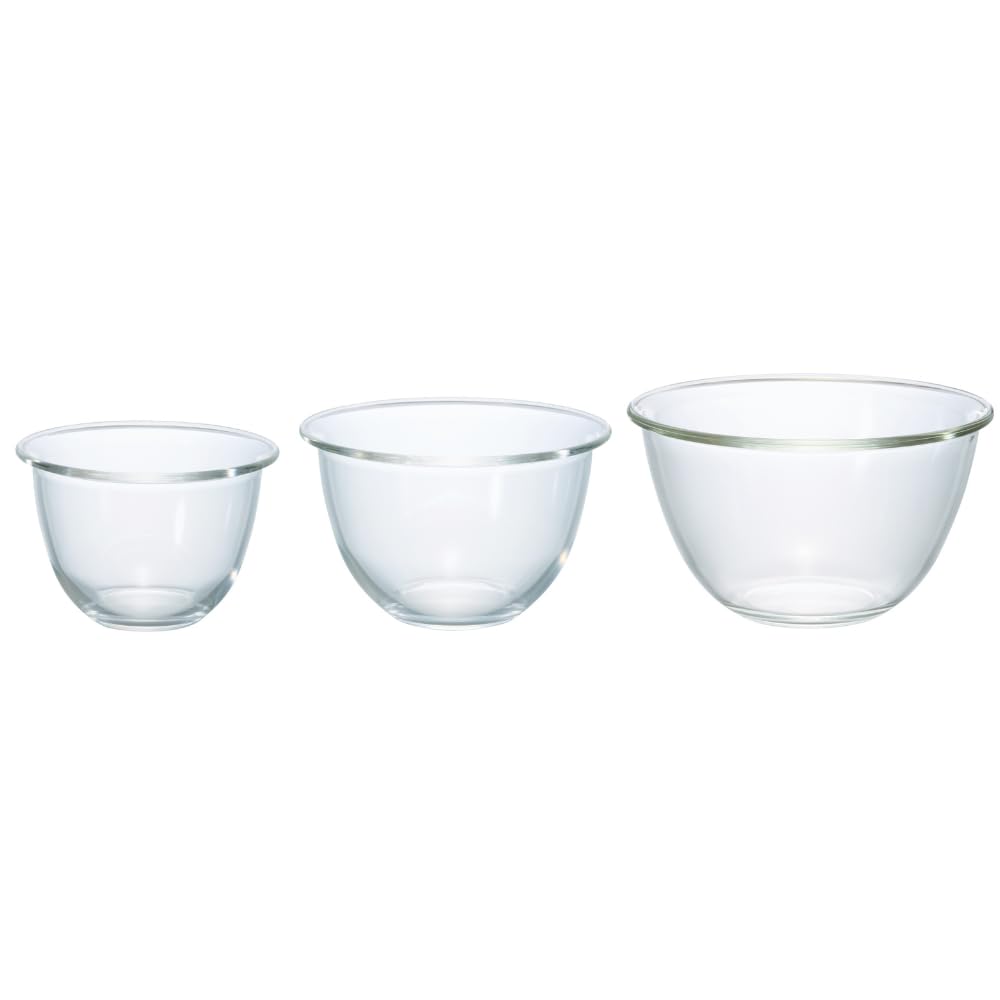Hario Heat-resistant Glass Bowl Set of 3 900ml1500ml2200ml Made In Japan MXPN-3704