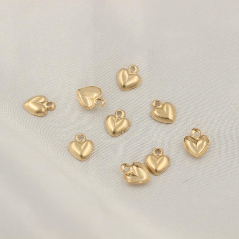 High Quality 14K Gold Filled Jewelry Accessories Necklace Pendant Peach Heart Charm
