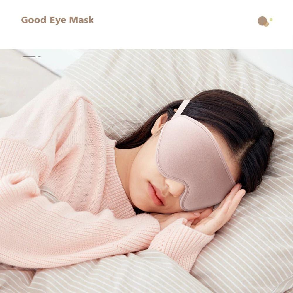 Deep Contoured 3D Sleep Eye Shade 3D Blindfold Eyepatch Eye Cover Side Sleepers