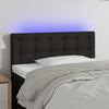VidaXL LED Headboard Bedroom Furniture Single Bed Accessory Headboard Interior Black 80x5x78/88 3122022