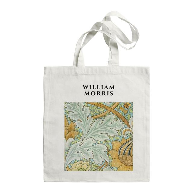 Сумка-тоут для покупок, винтажная сумка с листьями и цветами, Уильям Моррис, многоразовая сумка на плечо, складная модная холщовая сумка для покупок большой вместимости