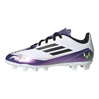 Кроссовки Messi Adizero F50 Club MG K Triunfo Estelar Pack для детей Фиолетовый Облако-Белый Ядро-Черный IE9088