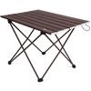 MOON LENCE Camping Table Aluminum Alloy Roll Table Outdoor Hiking BBQ Foldable Compact Ultra Lightweight Storage Bag Included M