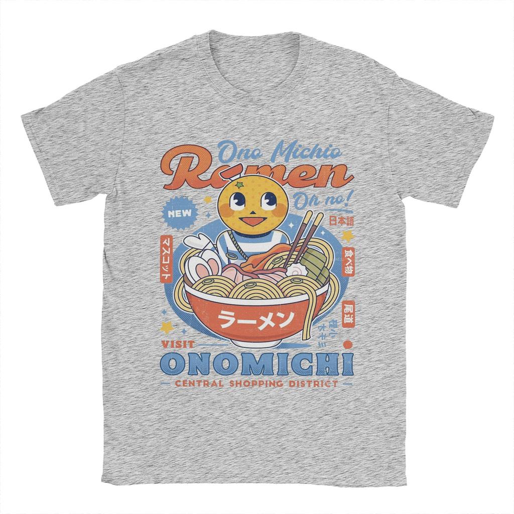 Футболка Ono Michio Ramen Yakuza для мужчин, чистый хлопок, забавные футболки с круглым вырезом, футболки с коротким рукавом, одежда в подарок