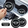 NVOGW1 For Bmw Mini 1/2pcs Non-slip Car Water Cup Pad Coaster Rubber Mat Bottle Holder Interior Anti-skid Cup Holder For Mini Cooper On