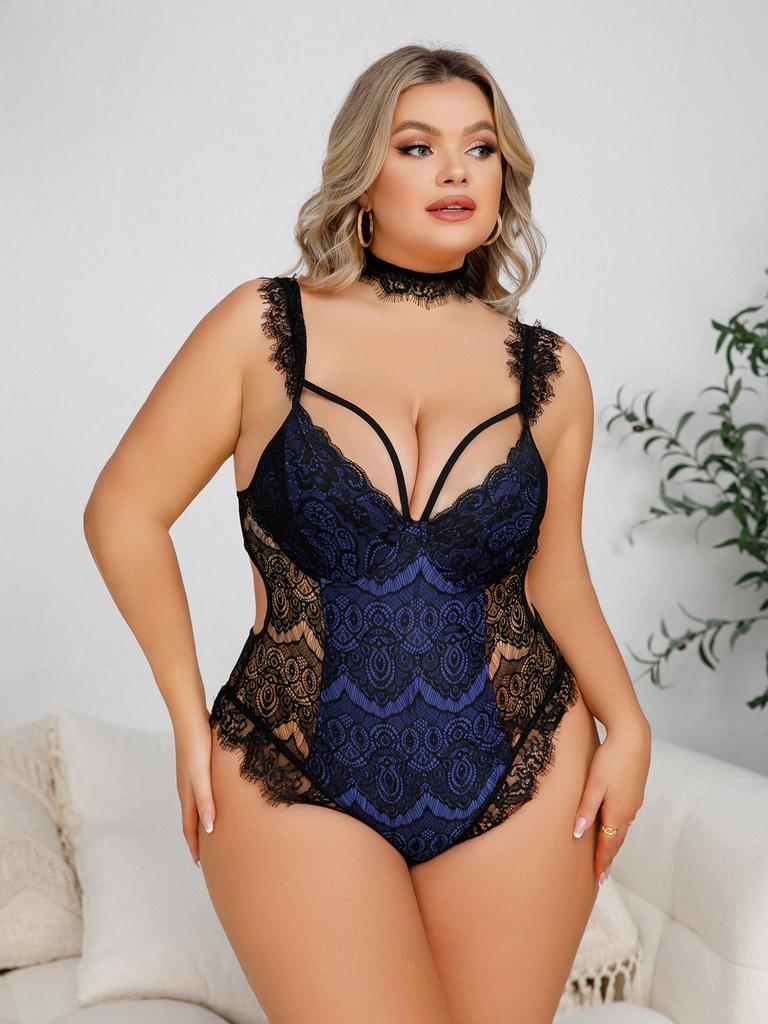 Plus Size Lingerie One-Piece Sexy Lace Sexy Lingerie