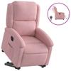 Recliner Chair with Lift Assistance Electric Pink Velvet