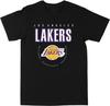 Черная футболка Philcos с контурным логотипом Los Angeles Lakers