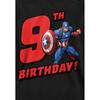 Captain America Childrens/Kids Pull Over 9th Birthday Hoodie