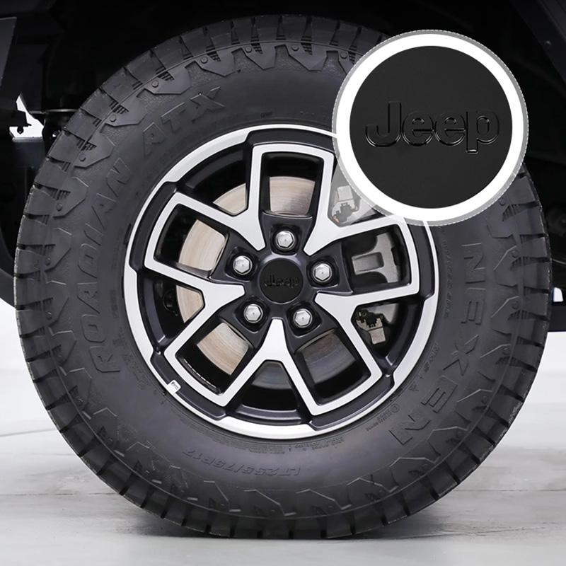 For Jeep 4Pcs Car Wheel Hub Cover Rim Center Cap Auto Accessories For Jeep Grand Cherokee Wrangler JK Gladiator Compass Reneg