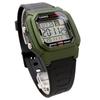 Casio W-800HM-3AV Стандартные цифровые мужские часы, Зеленый металлик, Оригинальная коробка, Импортные