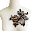 1PC Dress Accessory Bag Decor Flower Strips Sequin Flower Embroidery Patches DIY Sewing