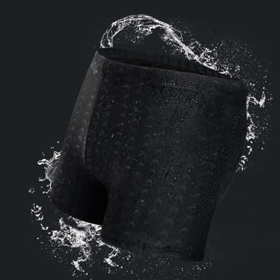 Высокоэластичные плавки длиной до колена, быстросохнущие модные пляжные шорты для серфинга с имитацией акульей кожи