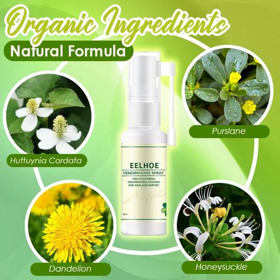 Yousheng 30 мл Спрей от геморроя Эффективный противозудный травяной ингредиент Облегчение анальной боли Спрей от геморроя для взрослых