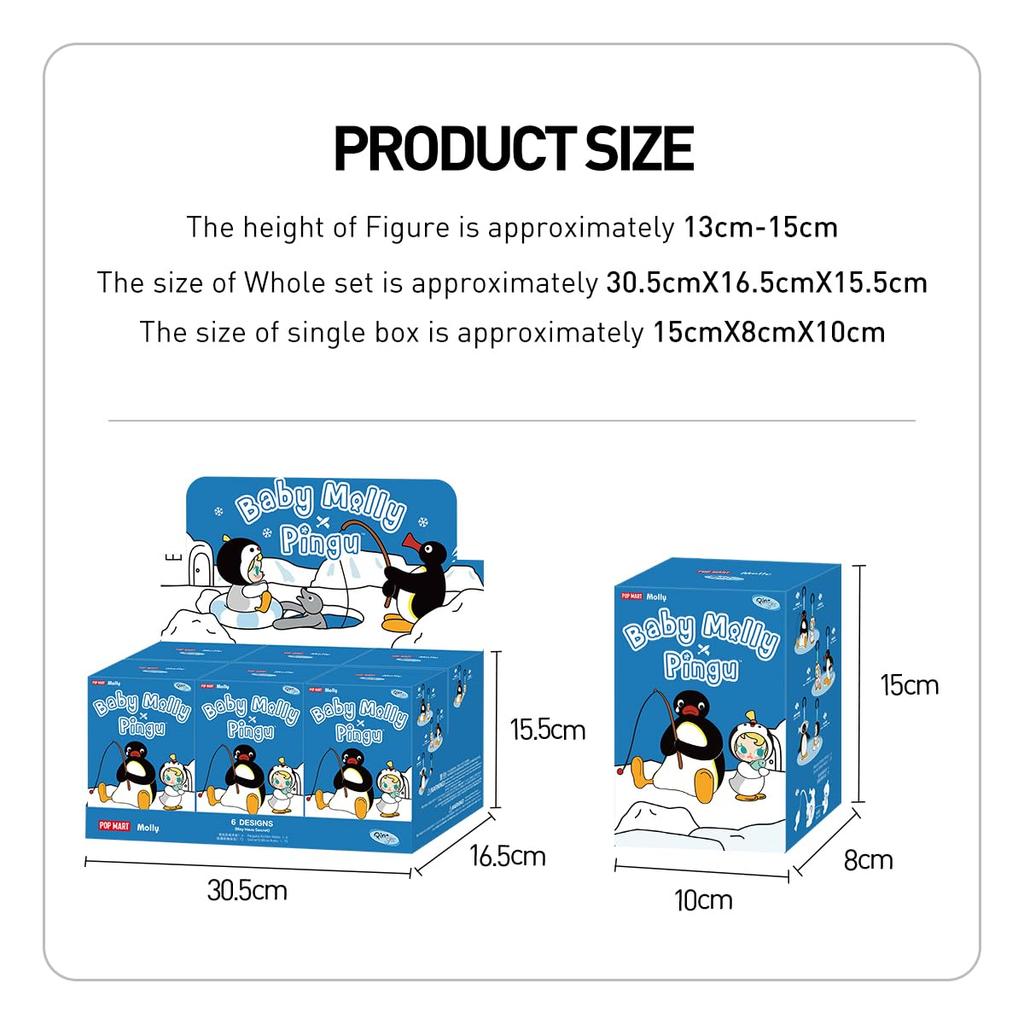 POP MART Малышка Молли Пингу Happy Fishing Series плюшевая подвеска Pop Mart Gacha Gacha Blind Box Фигурка Пластиковая модель Премиум игрушка ПВХ Мягкий винил Оригинал